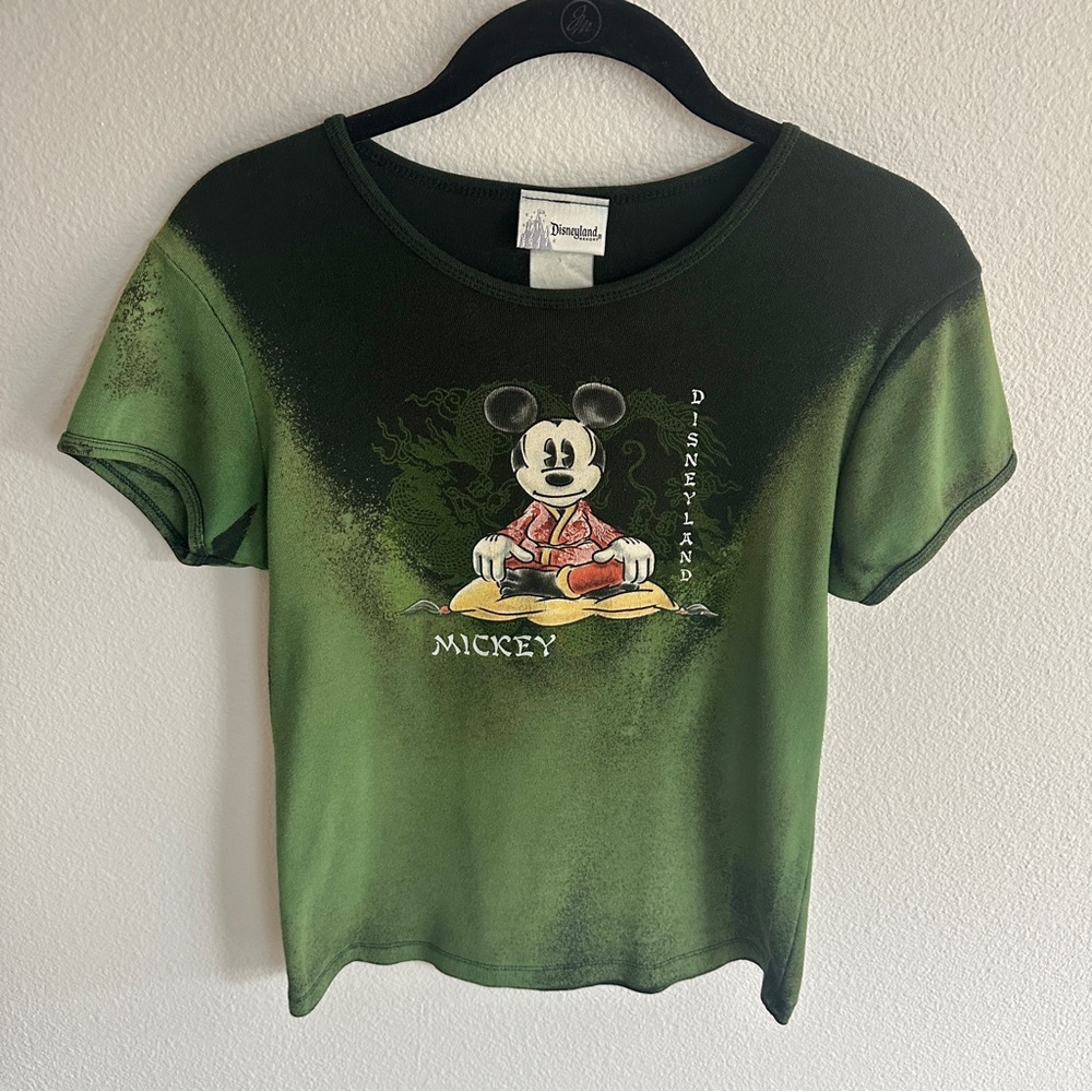 Vintage Disney Mickey Mouse Zen Yoga T-Shirt Women's Medium